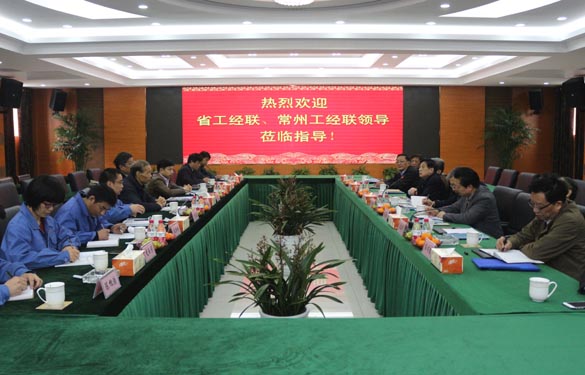 省工經(jīng)聯(lián)、常州市工經(jīng)聯(lián)領(lǐng)導(dǎo)來上上電纜調(diào)研