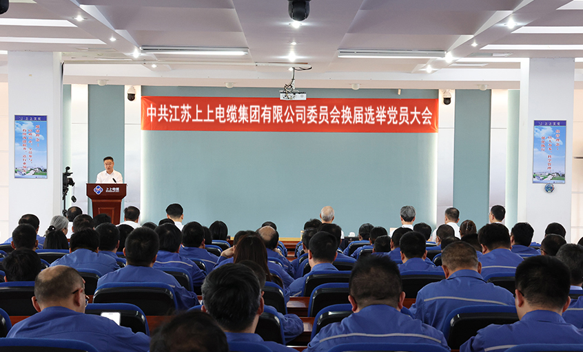 黨建引領(lǐng)強(qiáng)根基 凝心聚力啟新程—中共江蘇上上電纜集團(tuán)委員會(huì)換屆選舉黨員大會(huì)圓滿(mǎn)召開(kāi)
